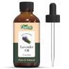 Organic Zing Lavender Essential Oil Pure & Natural for Skin, Face, Hair Care, Aromatherapy, Diffuser, Conditioner - 30ml