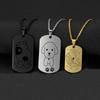 Custom Pictures Photo Necklace for Women Stainless Steel Engrave Family Plate Neck Pendant Dog ID Tag Gifts Punk Rock