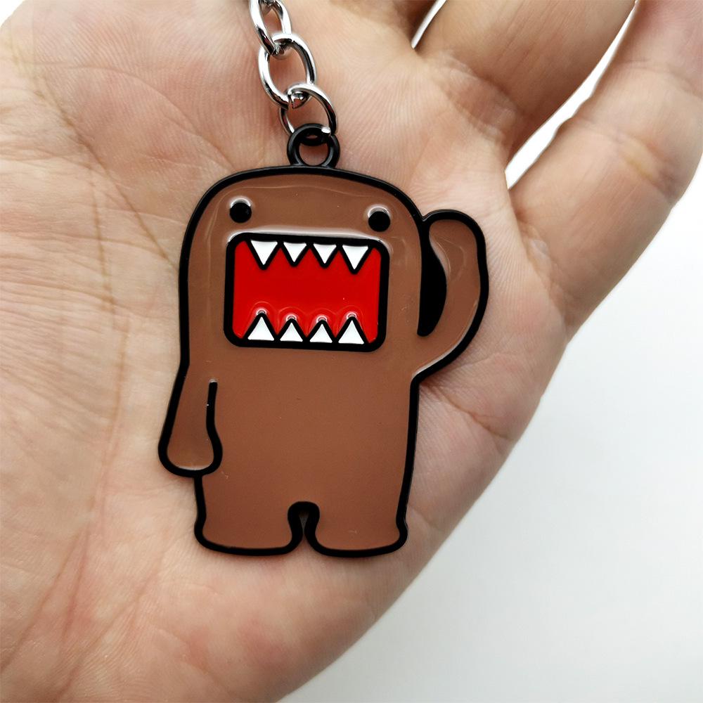 Domo-kun Kreslený Kovový Přívěsek na Klíče Ozdoba