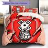 Rotherham United Badge Pattern Bedding Home Decoration Birthday Gift (1 * Duvet Cover + 2 * Pillowcase, Without Core)