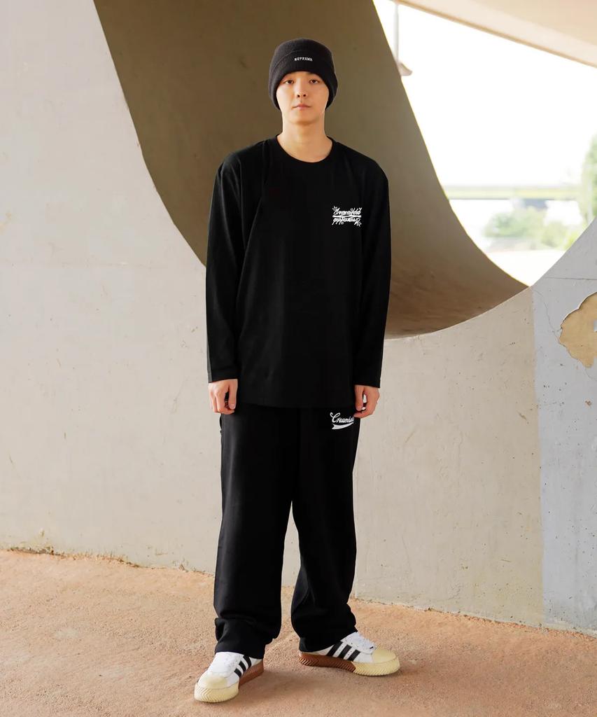 CREAM SODA LAB Crsdel Lettering Long Sleeve Black