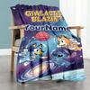 Bluey 14 Customize Text Blanket Lightweight Customizable Blanket Warmthful Decor Perfect for Office Chair Bedding Home Decor Bed