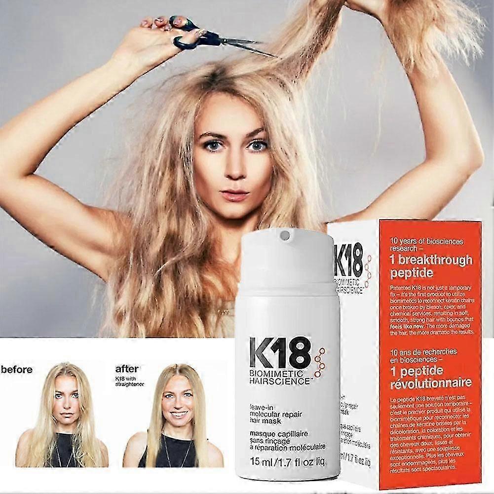 K18 Mascarilla Molecular Reparadora sin Aclarado 4 Minutos para la Restauración del Cabello Dañado