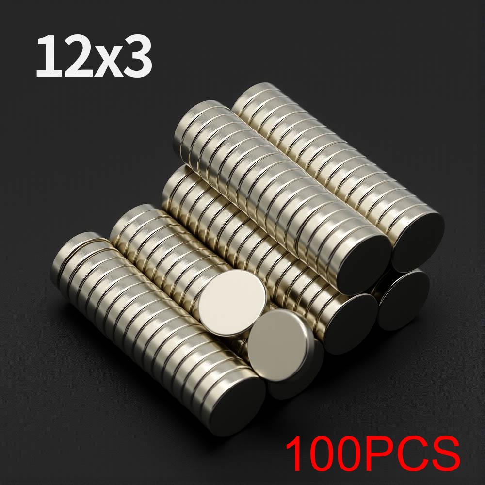 12x3mm Starker Neodym-Magnet N35 NdFeB Permanentmagnet Runde Superstarke Kühlschrankmagnete DIY