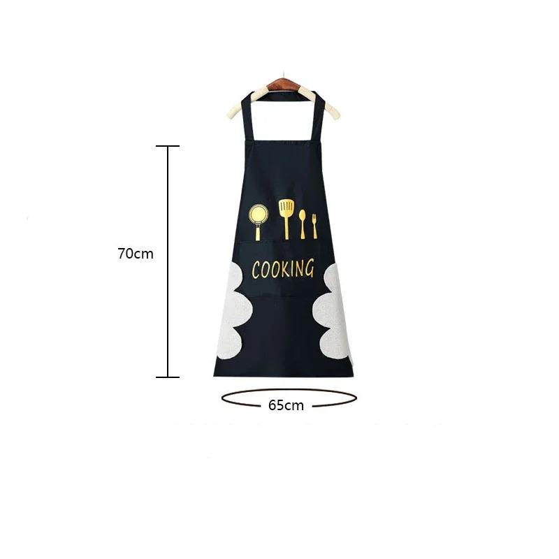 Unisex Sleeveless Apron Waterproof Oilproof Easy Wipe Hands Ideal for Cooking Cleaning Stain Resistance