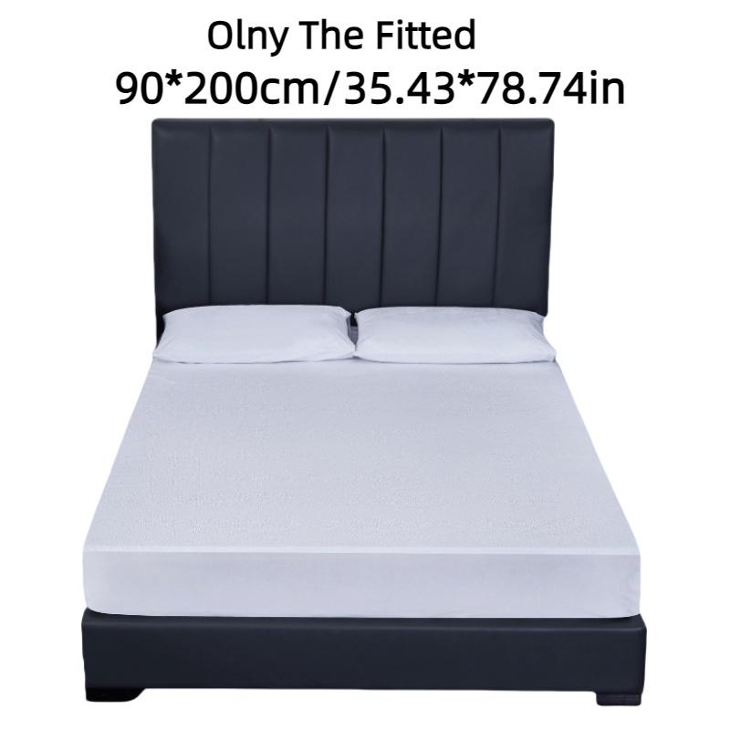 

Весенняя Азия Текстиль Водонепроницаемая Наволочка для Постельного Белья Отель Однотонная Пушистая Малыш Мочестойкий Защитный Чехол для Матраса 90*200cm/35.43*78.74in белый