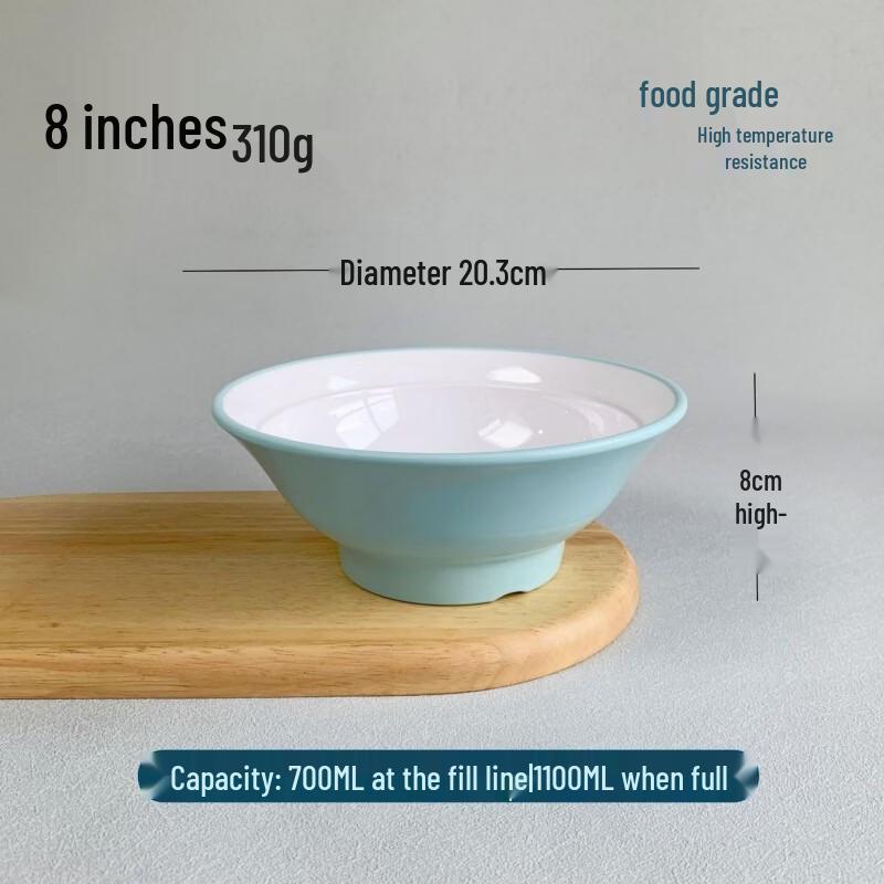 Commercial Melamine Anti-Scald High-Footed Noodle Bowl