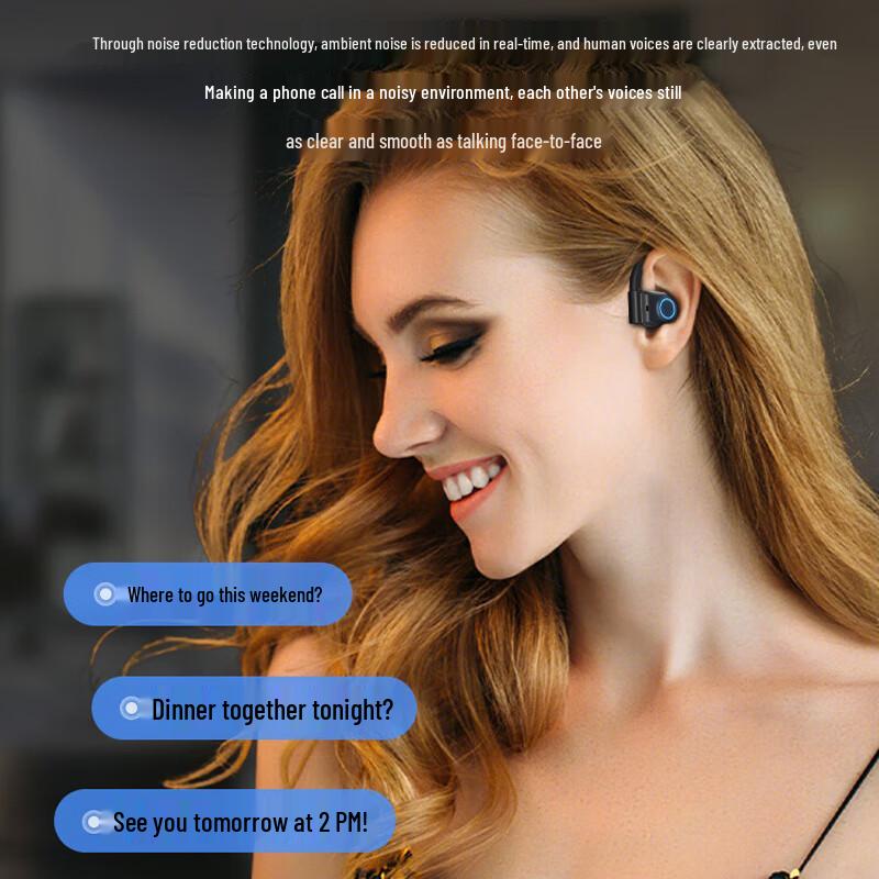 OKSJ i31X Wireless Bluetooth Ear-Hook Headset