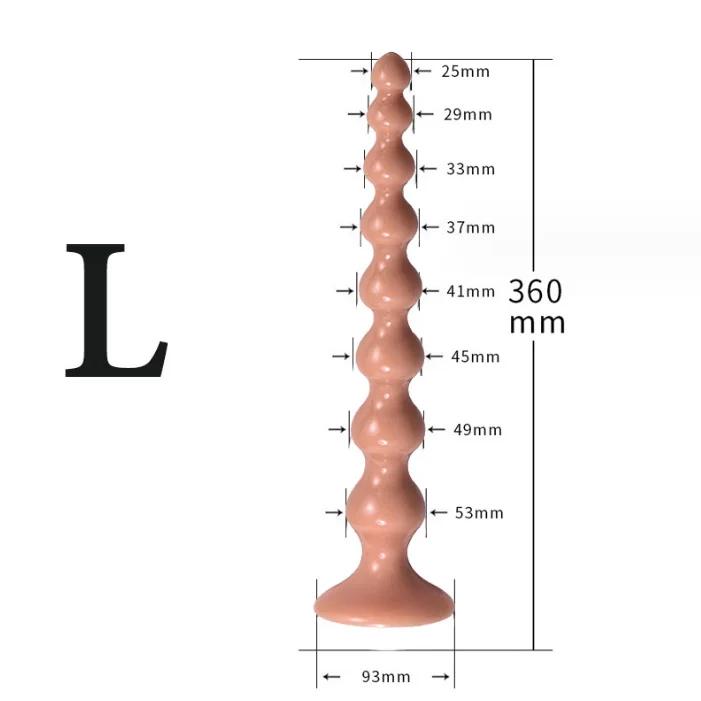Super Long Anal Beads Anal Plug Prostate Massage Big Butt Plug Vaginal Balls Anal Stimulation Pull Bead Dildo Deep Anal Sex Toy