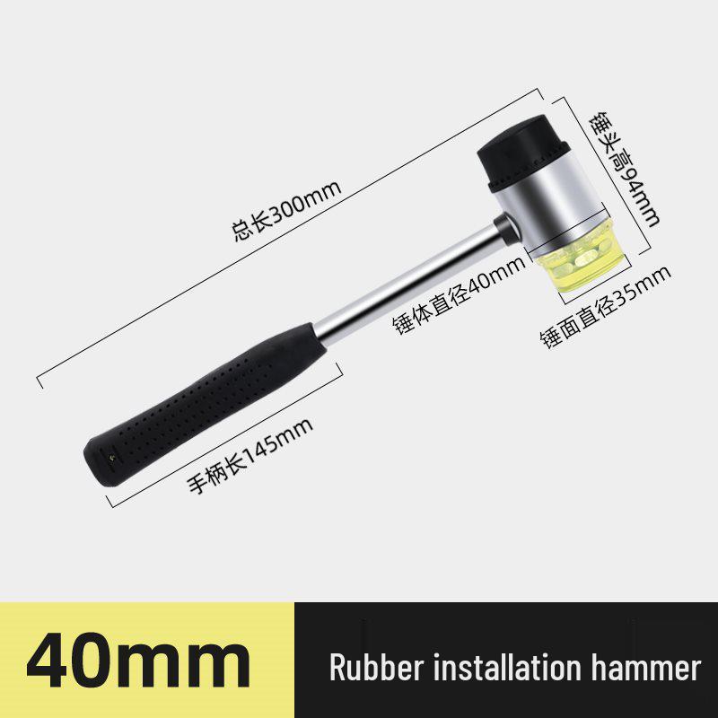 Compact Rubber Installation Hammer for Floor Tiles and Tapping
