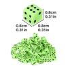 120/300pcs 8mm Plastic Mixing Color Dice Six Sided Square Dice Set Tabletop Board Game Accessories YMY