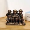 1 pezzo Scimmia dei Tre Saggi in Resina Artigianato Oggetti Decorativi, Oggetti per la Decorazione della Casa, Regali per Feste/Compleanni