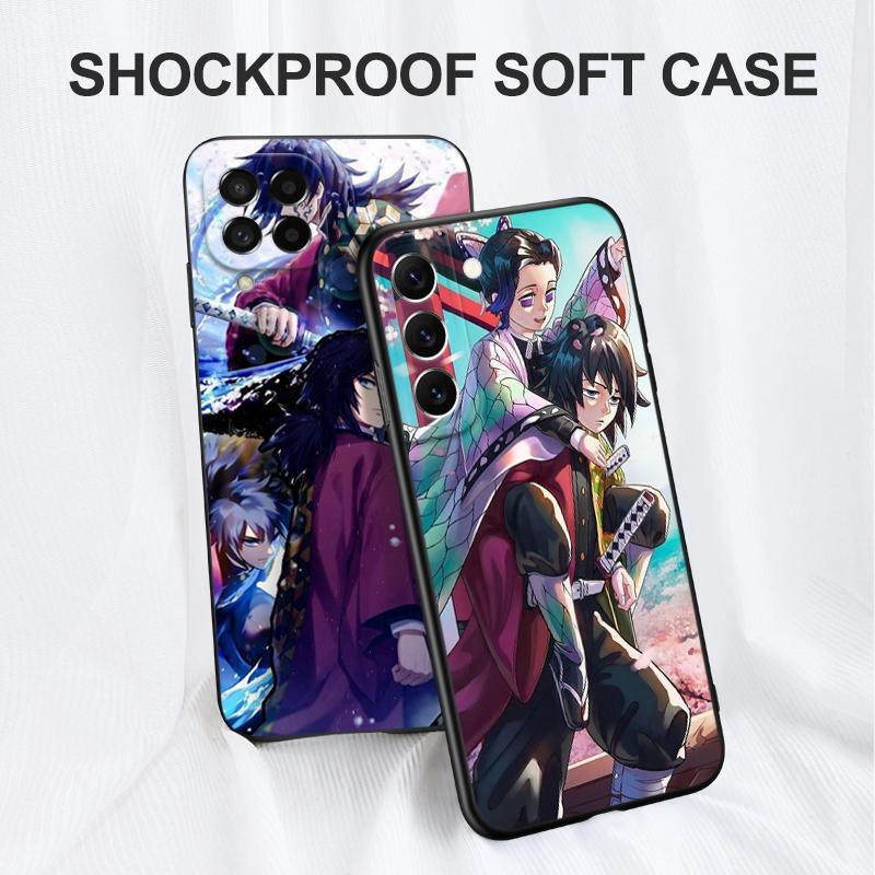 Black Tpu Case For Samsung Galaxy F23 M12 M22 M23 M32 4G M52 5G M30S M21 Tomioka Giyuu