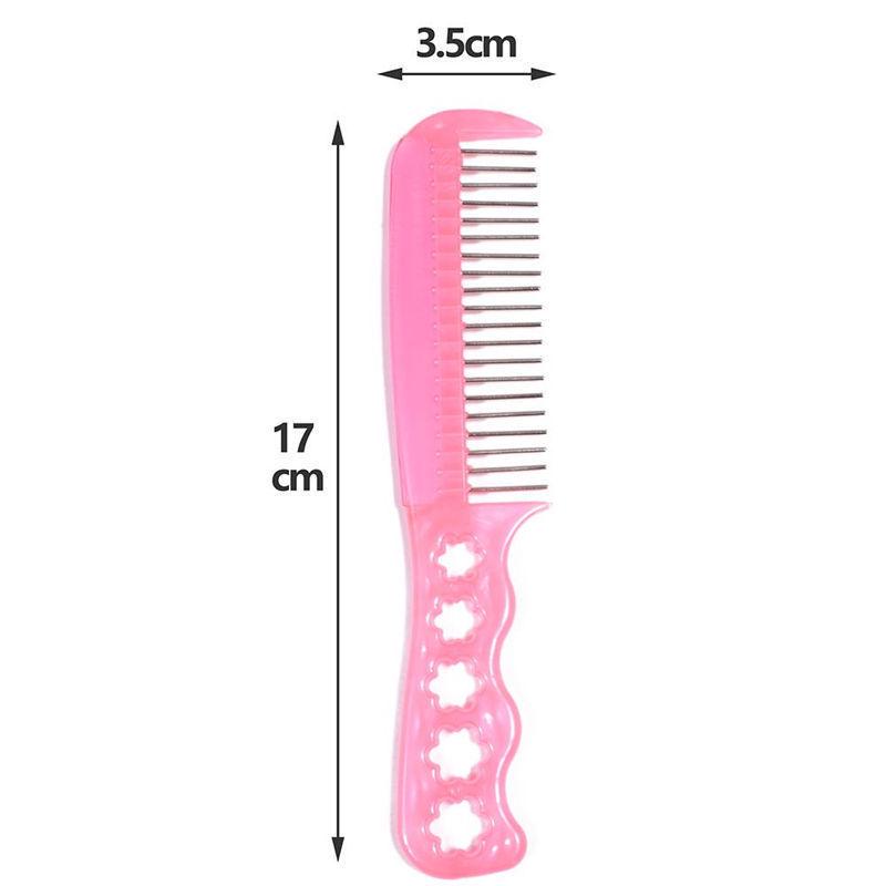 "Perückenpflegeset: Sleek Stahlzahnkamm und Anti-Frizz-Flüssigkeit"