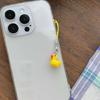 Fashionable Duck Shaped Phone Jewelry Easy To Attach Animal Keychain Accessory Versatile Bag Pendant Decoration