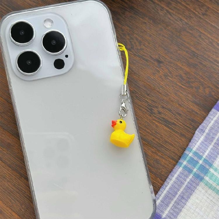 Fashionable Duck Shaped Phone Jewelry Easy To Attach Animal Keychain Accessory Versatile Bag Pendant Decoration
