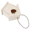 Wooden Birdhouse Kit DIY Paintable Birdhouse Building Kit for Kids Own Crafts DecorationCarving