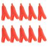 10Pcs Crocodile Clip Positive Negative Test Gold Plated Brass Connector 25mm Opening J.60043