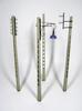 MiniArt 1/35 Scale Concrete Utility Poles (Set of 4) Plastic Model MA35563