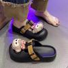 Yugui Dog Wears Bag Head Slippers In Early Autumn, Versatile, Soft, Trimmed Hook, Comfortable, Flat Bottom and Half Drag