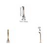Nordic Light Luxury Vase Unique Metal Tube Vase Geometric Vase  Table Centerpiece