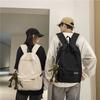 Schoolbag New Simple Backpack Men's Large Capacity Solid Color Leisure Travel Backpack Women's Fashion Chinese College Student School Bag