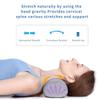 Cross-Border Memory Foam Cervical Pillow with Reverse Bow Stretching and Pure Cotton Cover - Portable Neck Support Pillow