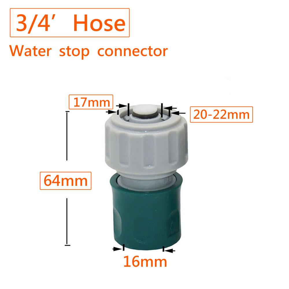 Garden Hose Quick Connector 4/7 8/11 1/2 3/4 1" Stop Water Connector Garden Watering Pipe Coupler Drip Irrigation System Fitting