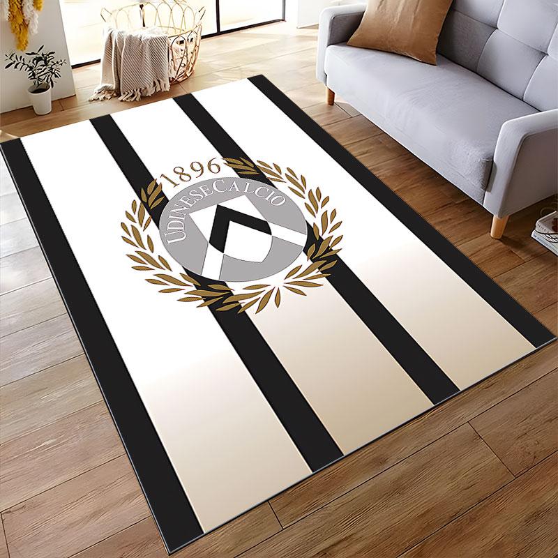 Udinese Calcio Striped Carpet suitable as a non-slip mat for the living room or bedroom sofa