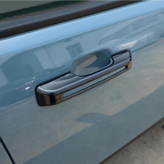 For -2025 Ford Maverick ABS Gloss Black Exterior Door Handle Cover Trim 4PCS