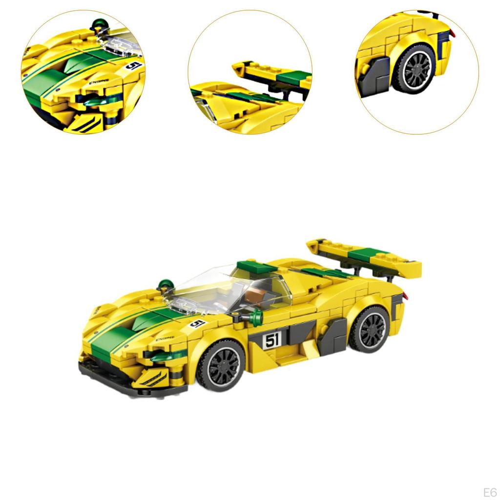 Race Car Model Building Kit 3D Puzzle Gift Art Craft Toy Challenge Small Blocks Set