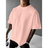Men's Summer 100% Pure Cotton Fashionable Casual Loose Never Give Up Graphic Printed Round Neck Short Sleeved T-shirt Top