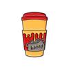 Coffee Cartoon Eyecatching Cup Badge Brooch Unique Enamel Coating For Looks Trendy