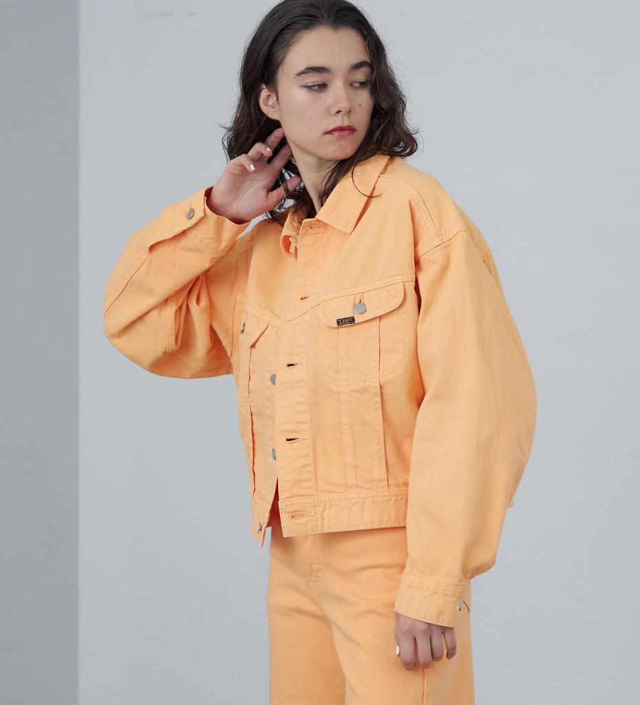 Lee STANDARD WARDROBE Denim Size M Jacket, Spring/Summer, Women's, Orange,