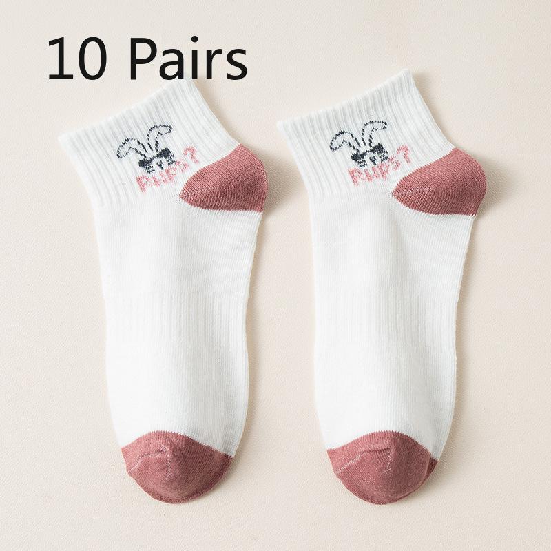 

10 пар женских летних тонких модных новых милых спортивных носков 10 Pairs