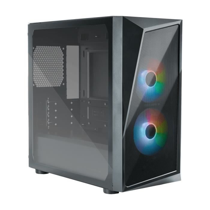 Boîtier PC Cooler Master CMP 320 - mATX - Noir - 2 ventilateurs ARGB - Options de refroidissement polyvalentes