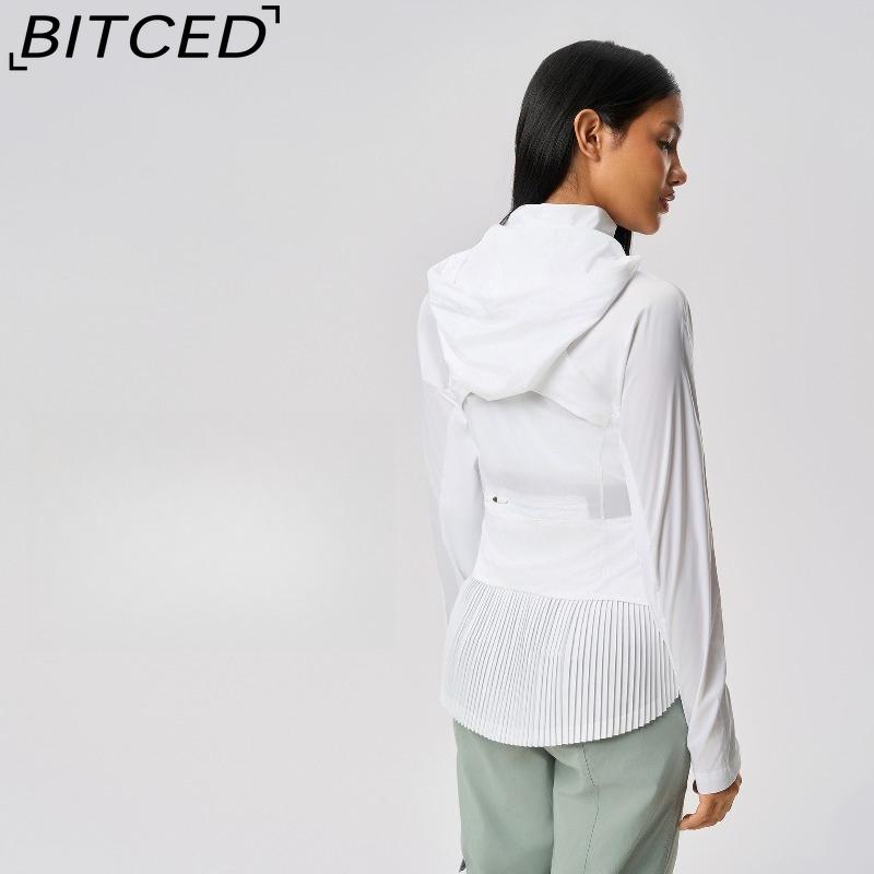 BITCED Summer Sports Outdoor UV Protection Skin-Tight Shirt UPF50+ Slim-Fit Breathable Sun Protection Shirt for Women