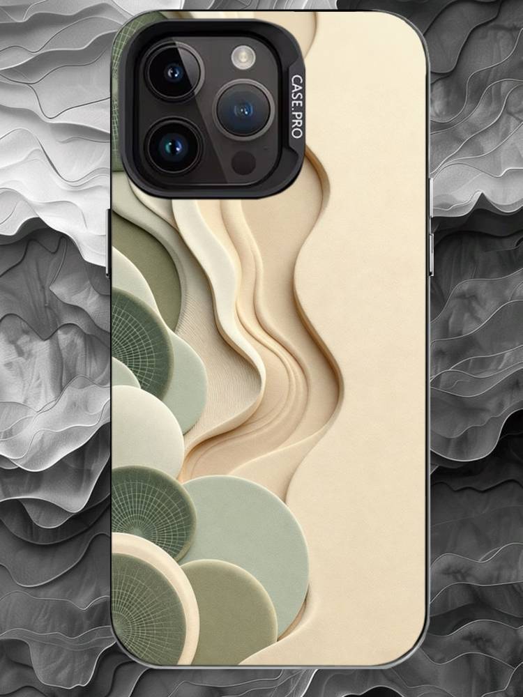 M-Modern abstraction Phone Case For iPhone 17 16 15 14 13 12 11 Pro Max Plus Silver Matte Black Cover