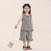 Summer Sleeveless Vest Tank Tops Shorts Set for Girls Tank Top + Shorts Kids 2 Piece Cotton Casual Outfits Set Toddler Baby Girl Cute Clothing Set