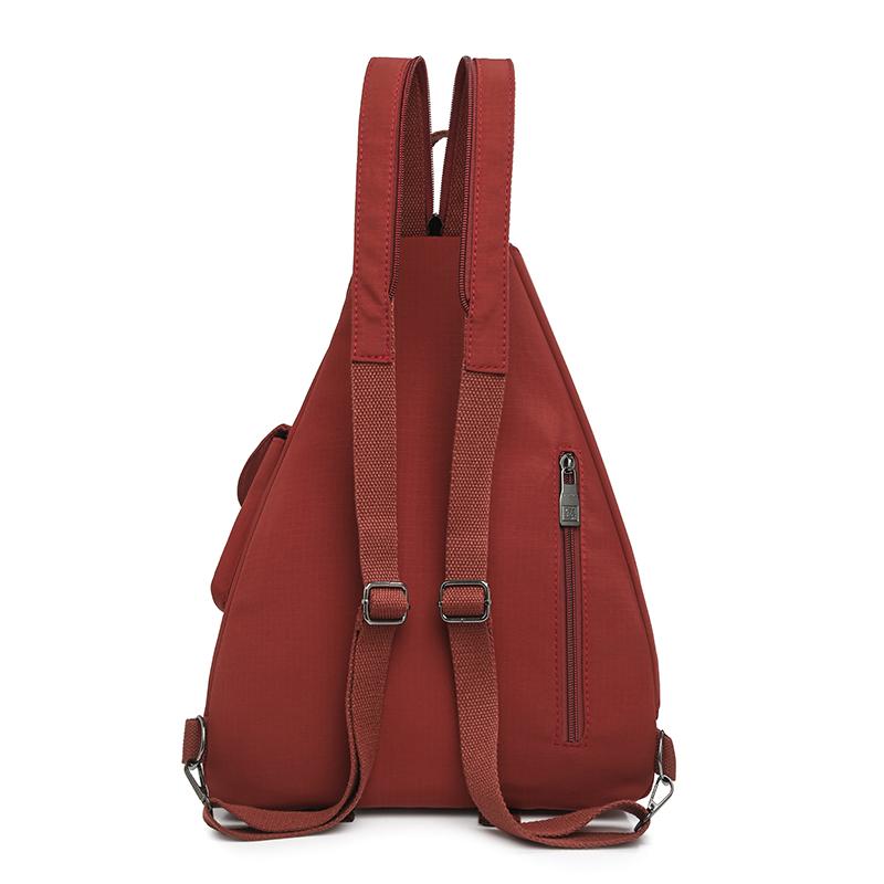 Ryggsekk Dame Multifunksjonell Veske Dobbeltformål Stor Kapasitet Brystveske Lett Pendler Crossbody-veske