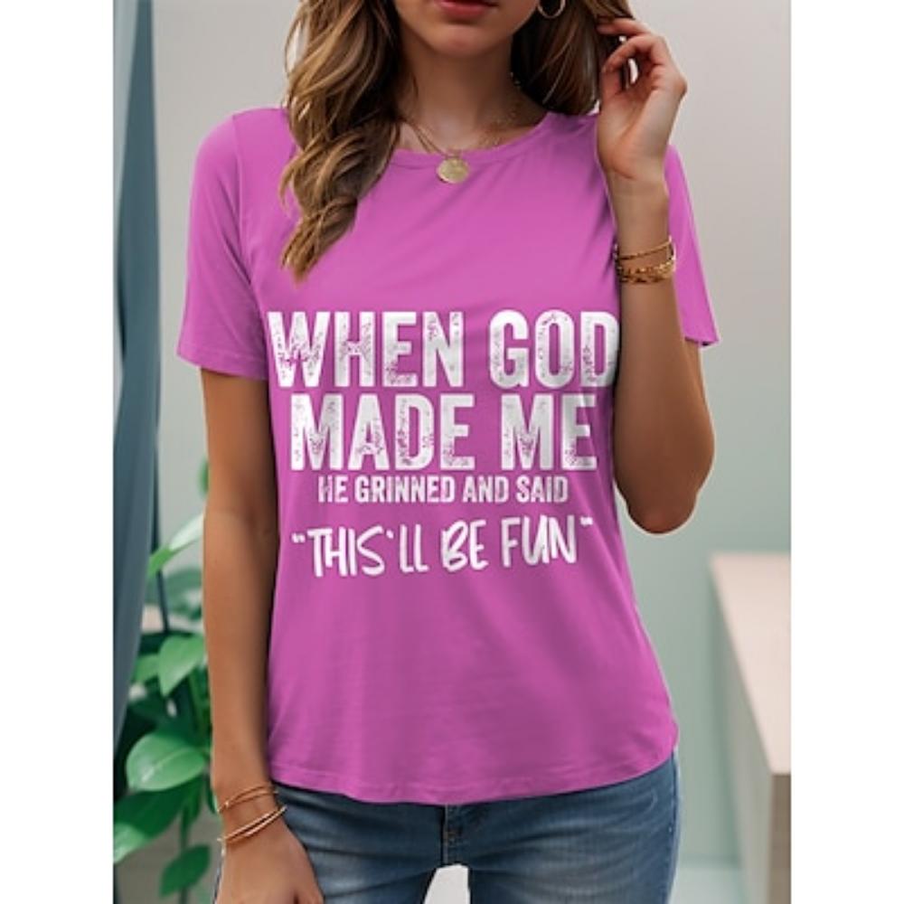 

Женская футболка с графическим принтом и буквами, стильная повседневная, с коротким рукавом, круглым вырезом, обычные топы, повседневные, выходные, с принтом, черная, белая, розовая, синяя, фиолетовая, лето, весна L