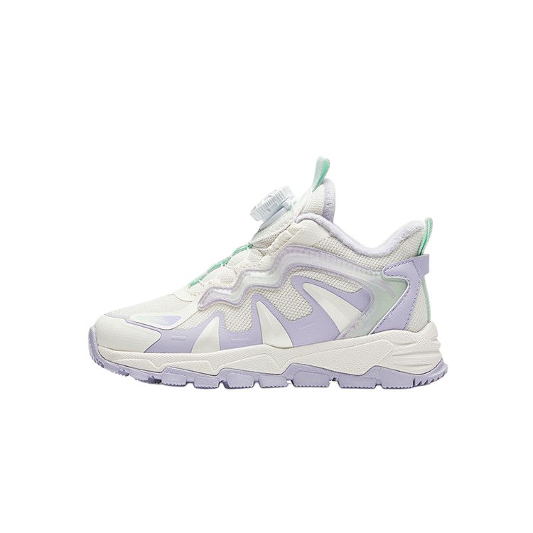Anta Comfortable Warm Durable Low-Top Kids Casual Shoes Kids Sneaker White Purple 322349973-1