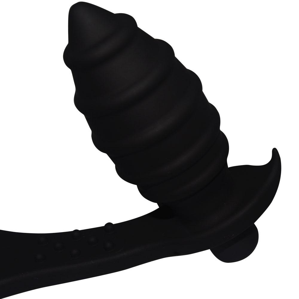 Vibrační anální anální anální kolík 10-rychlostní dildo vibrátor Odložená ejakulace Anální sexuální hračky Prsteny na penis Anální vibrátor pro muže Ženy