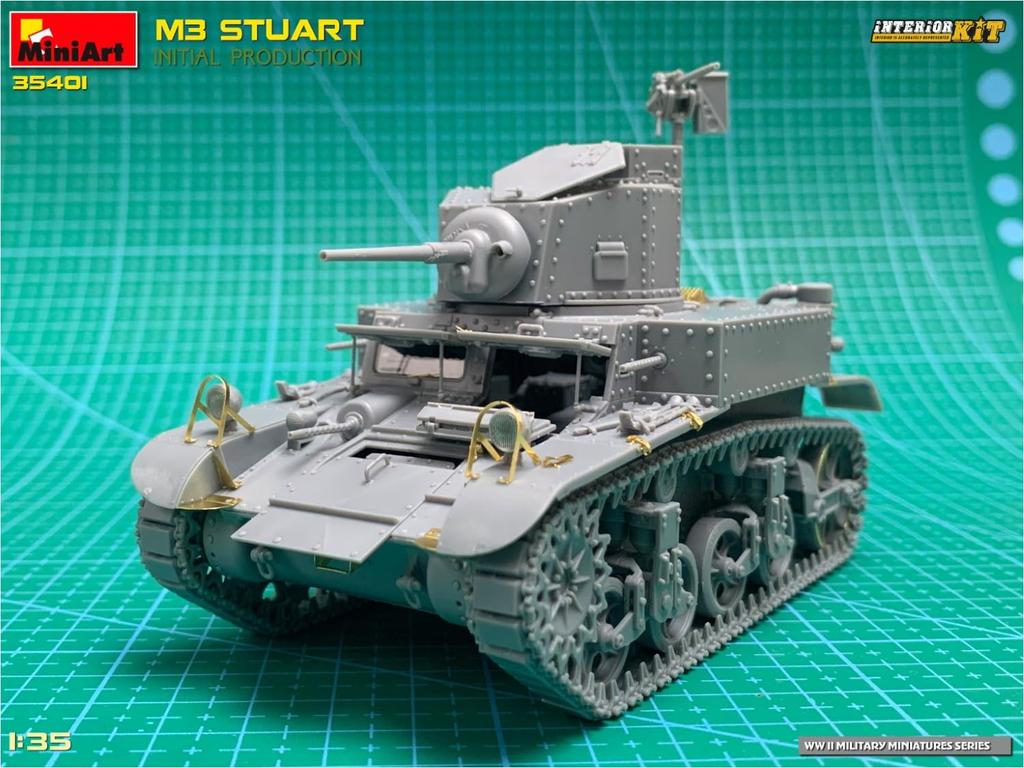 Miniart American M3 Stuart Initial Production Interior Kit Plastic Model Assembly Kit MA35401 1/35