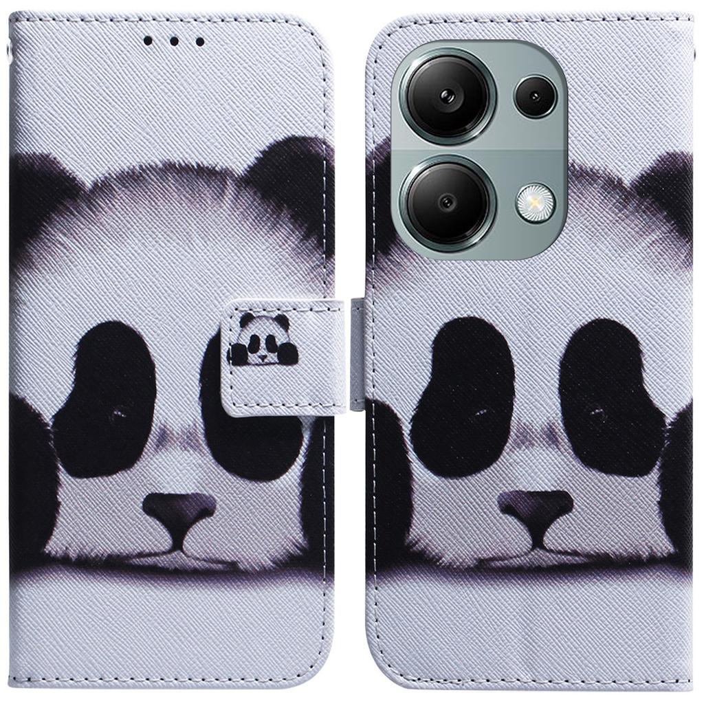 For Xiaomi Redmi Note 13 Pro 4G/Poco M6 Pro 4G Case Drop-proof Pattern Printing Card Slots Phone Cover
