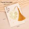 Exquisite Hollow Metal Bookmark with Pendant – Brass Creative Gift for Students