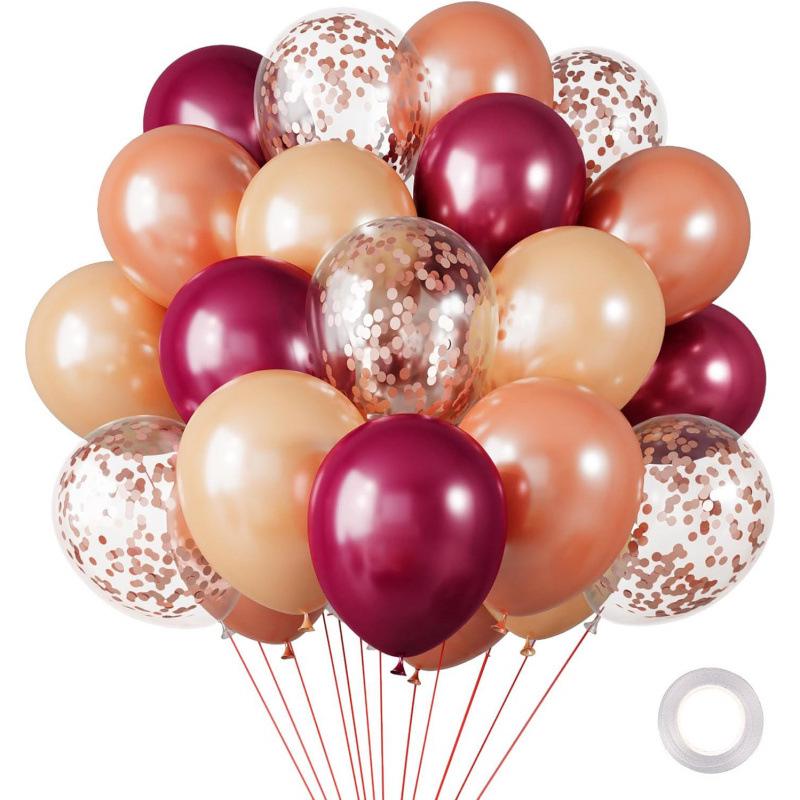 Metal Sequin Balloon Set - 30 Colorful Holiday Party Decorations