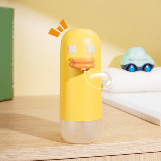 Automatický napěňovací dobíjecí dávkovač mýdla s 1200mAh baterií Bezdotykové ovládání jedním dotykem PIR senzor Roztomilé kontrolní světlo Dávkovač pěnového mýdla