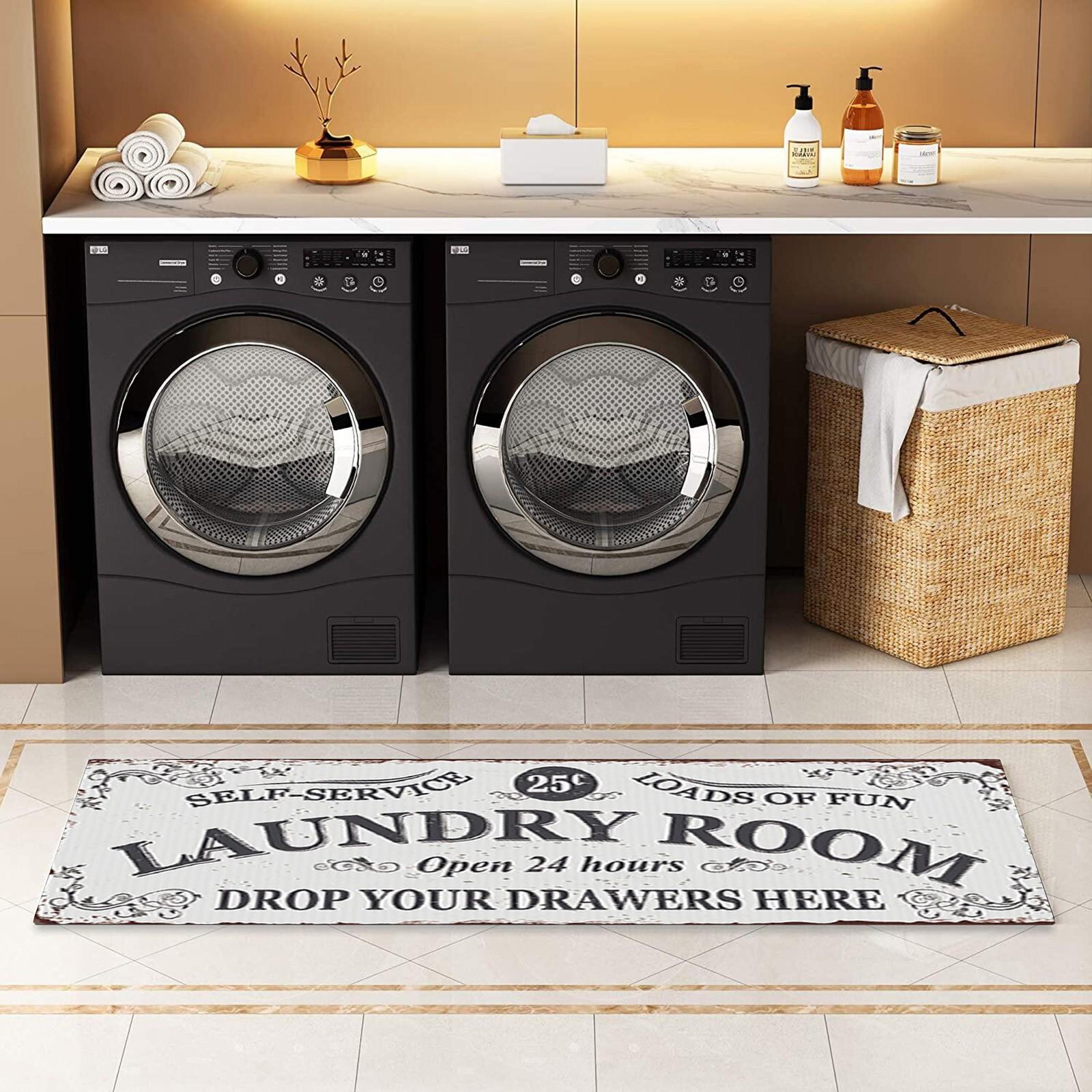 

Laundry Room Carpet -Slip FarmhouseS Kitchen Floor Mats Bathroom Laundry Room Decorative Accessories G