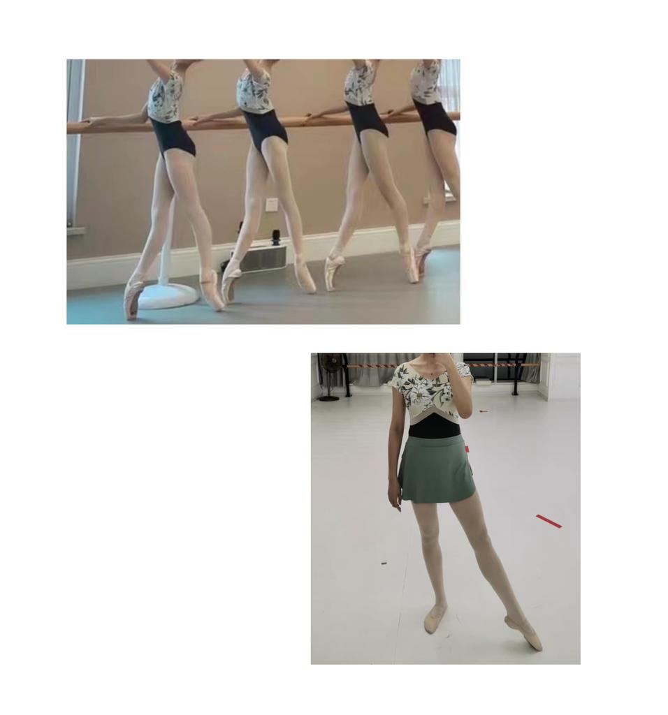 ProDance White Floral Ballet Leotard PLHA024A Half-Cup Women's (XXXL)